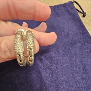 John Hardy Silver Hoop Earrings